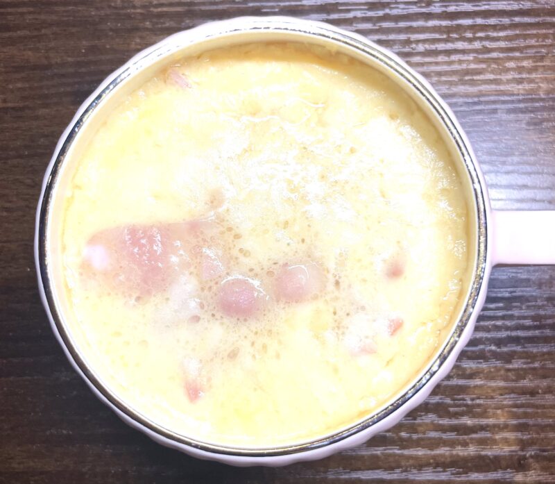 レンジで9分加熱したプルプル洋風茶碗蒸し